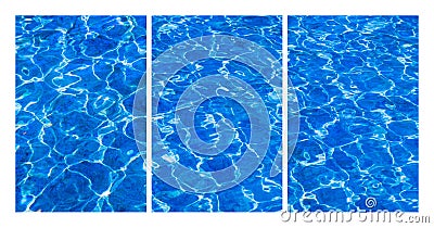 Collage Fresh Water Stock Photo