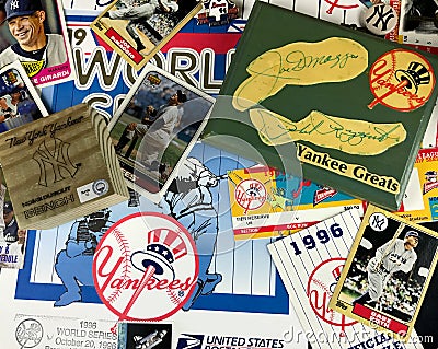 New York Yankee Collage Editorial Stock Photo