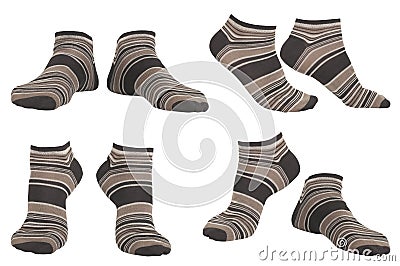Collage of socks Stock Photo