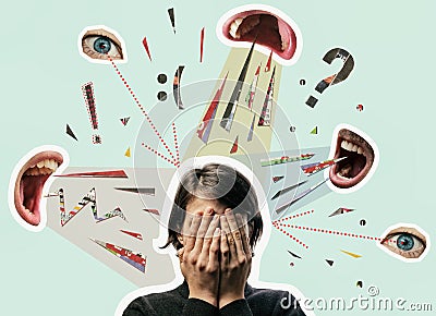 Bullying, abuse, harassment. Concept Stock Photo