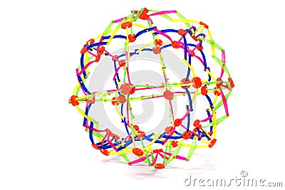 Collapsible rainbow color sphere Editorial Stock Photo