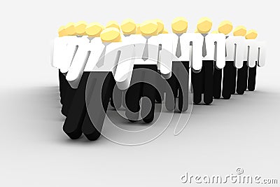 Collapsing business Stock Photo