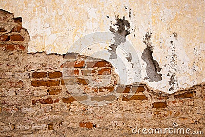 Collapsing wall Stock Photo