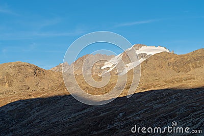 Colle del Nivolet mountain pass, Graian Alps, Italy Stock Photo