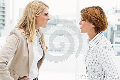 Colleagues in an argument at office Stock Photo