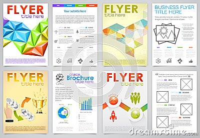Collect Flyer Design Template Vector Illustration
