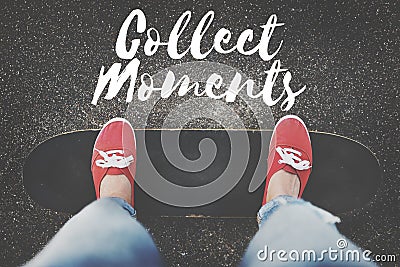 Collect Moments Adventure Enjoyment Explore Concept Stock Photo