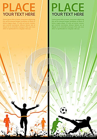 Collect sport flyer Vector Illustration