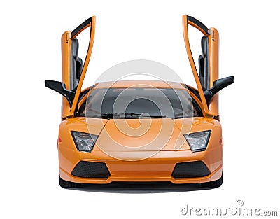 Collectible toy sport car model Stock Photo