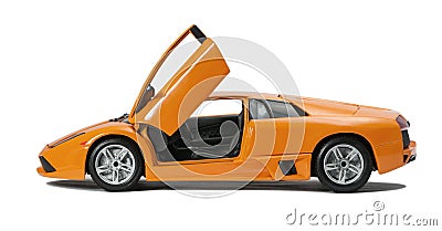 Collectible toy sport car model Stock Photo