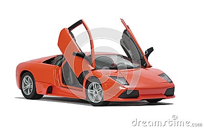 Collectible toy sport car model Stock Photo