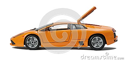 Collectible toy sport car model Stock Photo