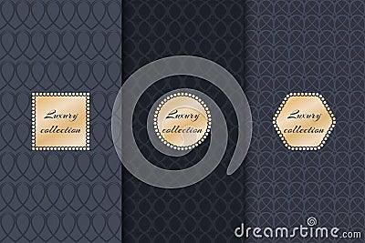 Collection of backgrounds luxury product Vector Illustration