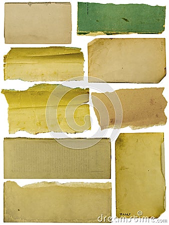 Collection banner paper textured backgrounds Stock Photo