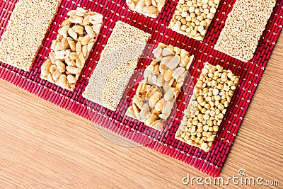 Collection of Beans Candies and Sweets Mawlid Halawa Stock Photo