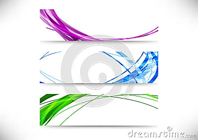 Collection of bright modern backgrounds Vector Illustration