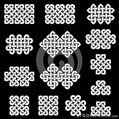 A collection of Celtic knots, vector illustration Vector Illustration