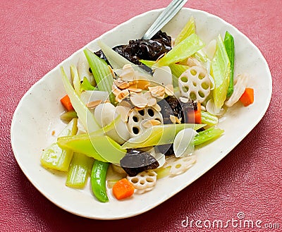 Collection chinese asian food Stock Photo