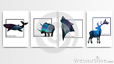 Collection of covers for your creativity Vector Illustration