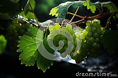 Collection of different types of grapes Stock Photo