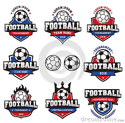 Vector Football Cup Logo Vector Illustration