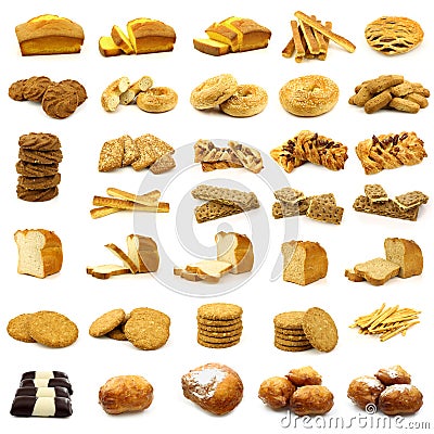 Collection of fine pastry Stock Photo