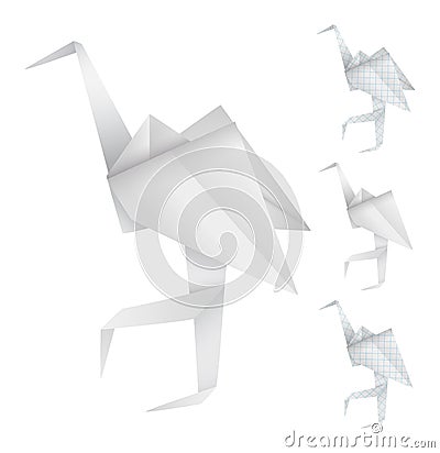 Origami birds Stock Photo