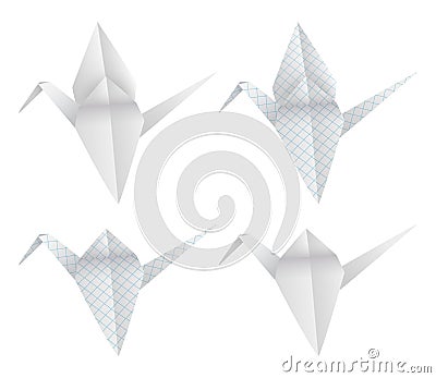 Origami birds Stock Photo