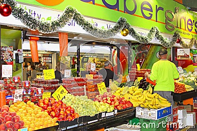 Collection fruits greengrocery Adelaide, Australia Editorial Stock Photo