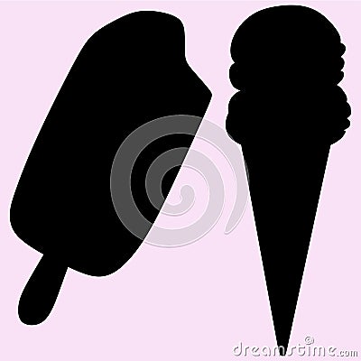 Collection of ice cream vector Vector Illustration