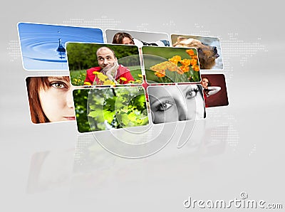 Collection of images Stock Photo