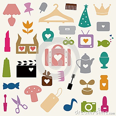 Collection love2 Vector Illustration