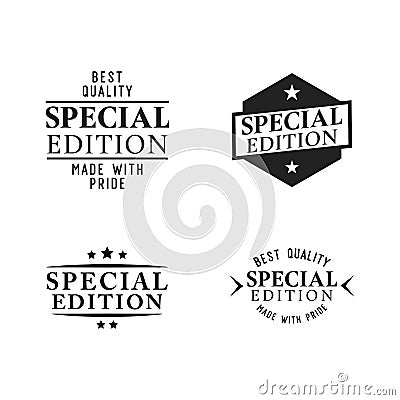 Collection of Marketting Badges. Emblem Collection. Vector Illustration