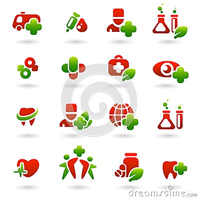 Collection medical icons Vector Illustration