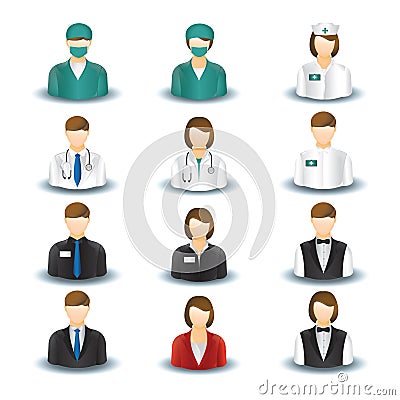 collection of people and occupations. Vector illustration decorative design Vector Illustration