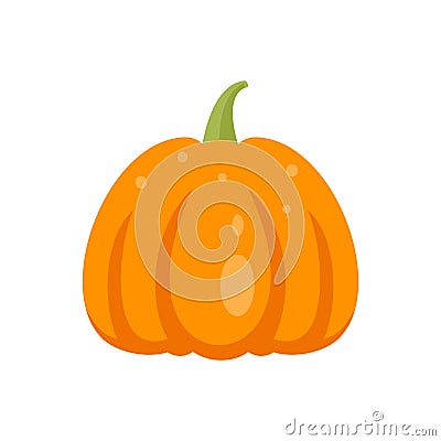 Collection pumpkin icon flat isolated vector Cartoon Illustration