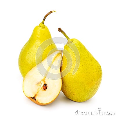 Collection ripe sweet pears Stock Photo