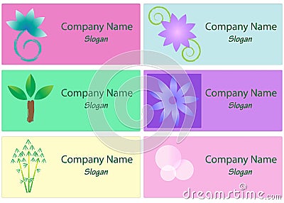 Collection of Spa and Wellness logos Stock Photo