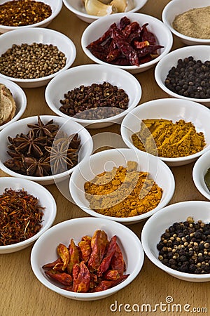 Collection of spices. Stock Photo
