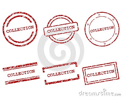 Collection stamps Vector Illustration