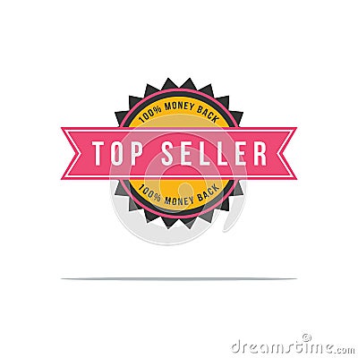 Collection stock price label top sale Vector Illustration