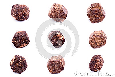 Collection of stone mineral garnet Stock Photo