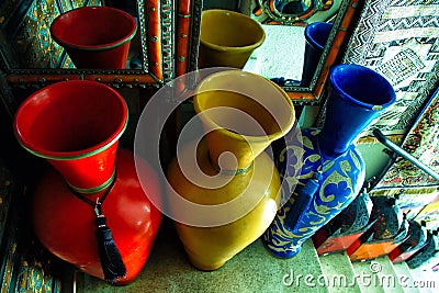 Collection of Urns Stock Photo