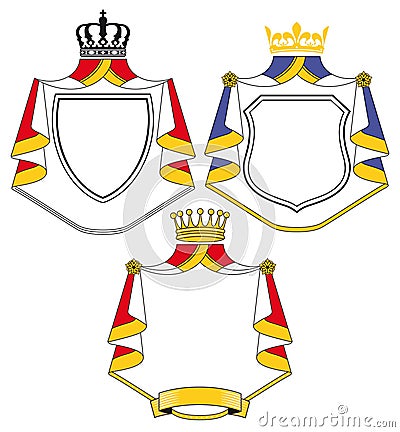 Coats of arms Vector Illustration