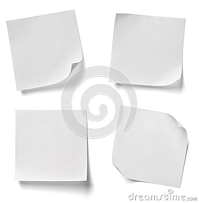 Note paper push pin message Stock Photo