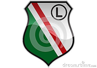 Legia Warszawa Logo Editorial Stock Photo