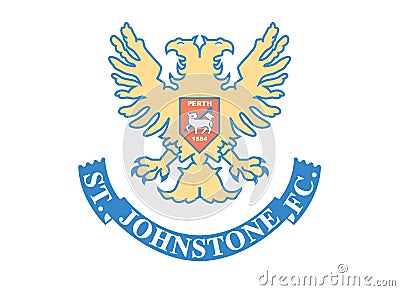 ST Johnstone FC Logo Editorial Stock Photo