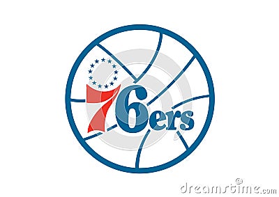 Philadelphia 76ers Logo Editorial Stock Photo