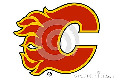 Calgary Flames Logo Editorial Stock Photo