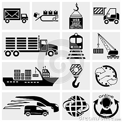 Web icon, internet icon, business icon, supply cha Vector Illustration